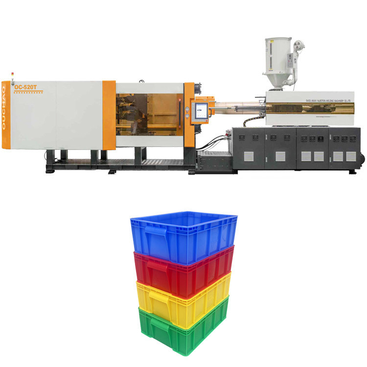 OC-520T Large Servo Motor Plastic Injection Molding Machine For Plastic Crate